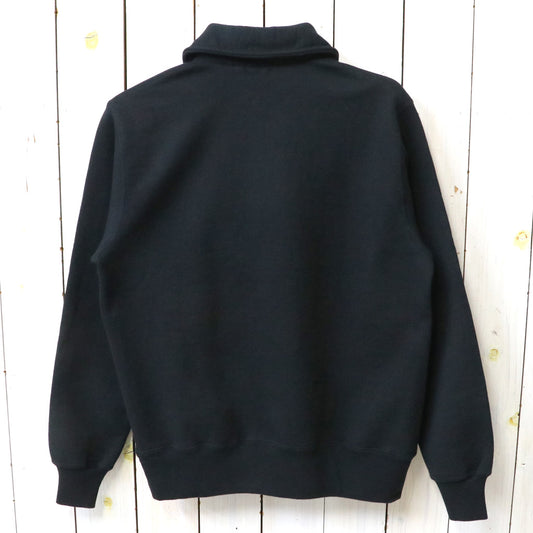 WHITESVILLE : HALF ZIP SWEAT SHIRT (BLACK)