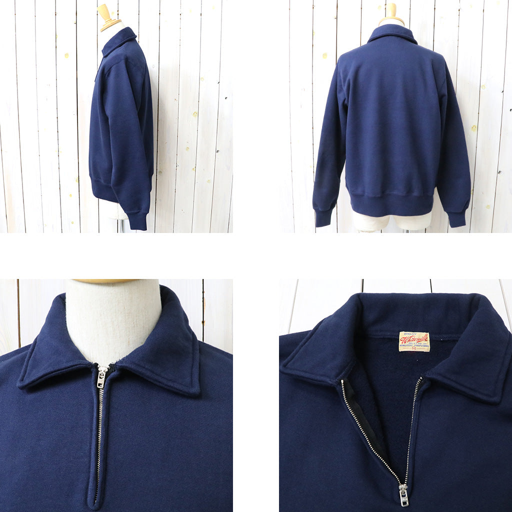 WHITESVILLE : HALF ZIP SWEAT SHIRT (NAVY)