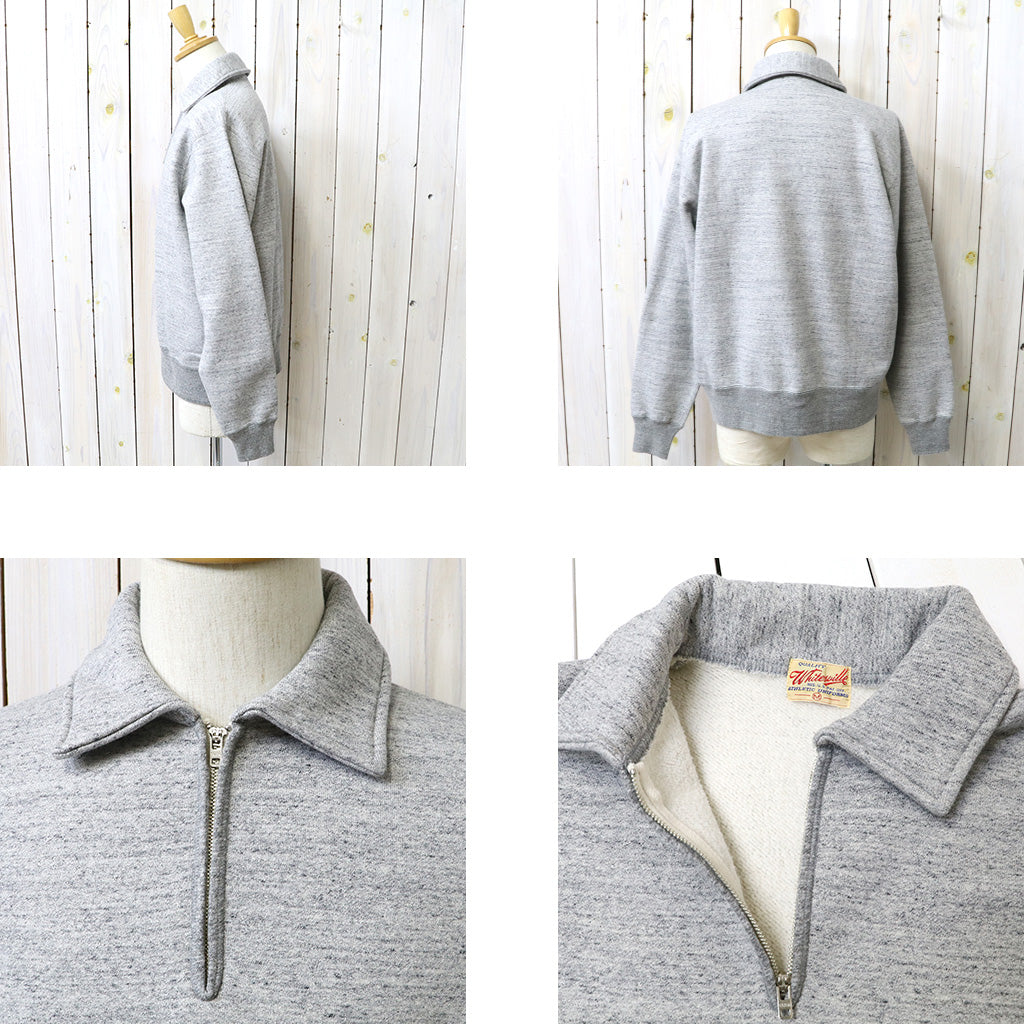WHITESVILLE : HALF ZIP SWEAT SHIRT (H.GRAY)