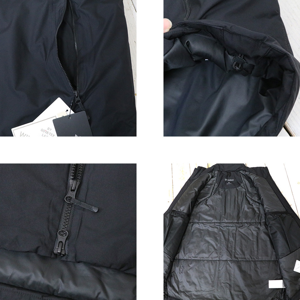 Goldwin『GORE-TEX WINDSTOPPER Puffy Mil Vest』(ブラック)