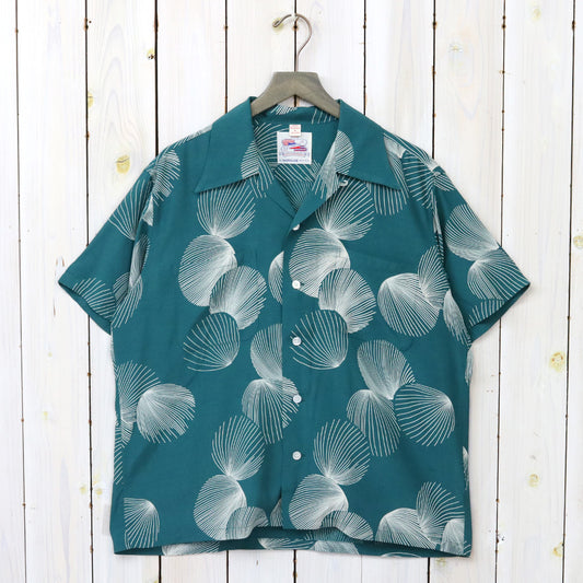 DUKE KAHANAMOKU『S/S RAYON HAWAIIAN SHIRT -DUKE’S SHELL』(GREEN)