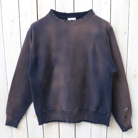 Champion : US企画 VINTAGE 日焼け加工 REVERSE WEAVE CREWNECK (NAVY)