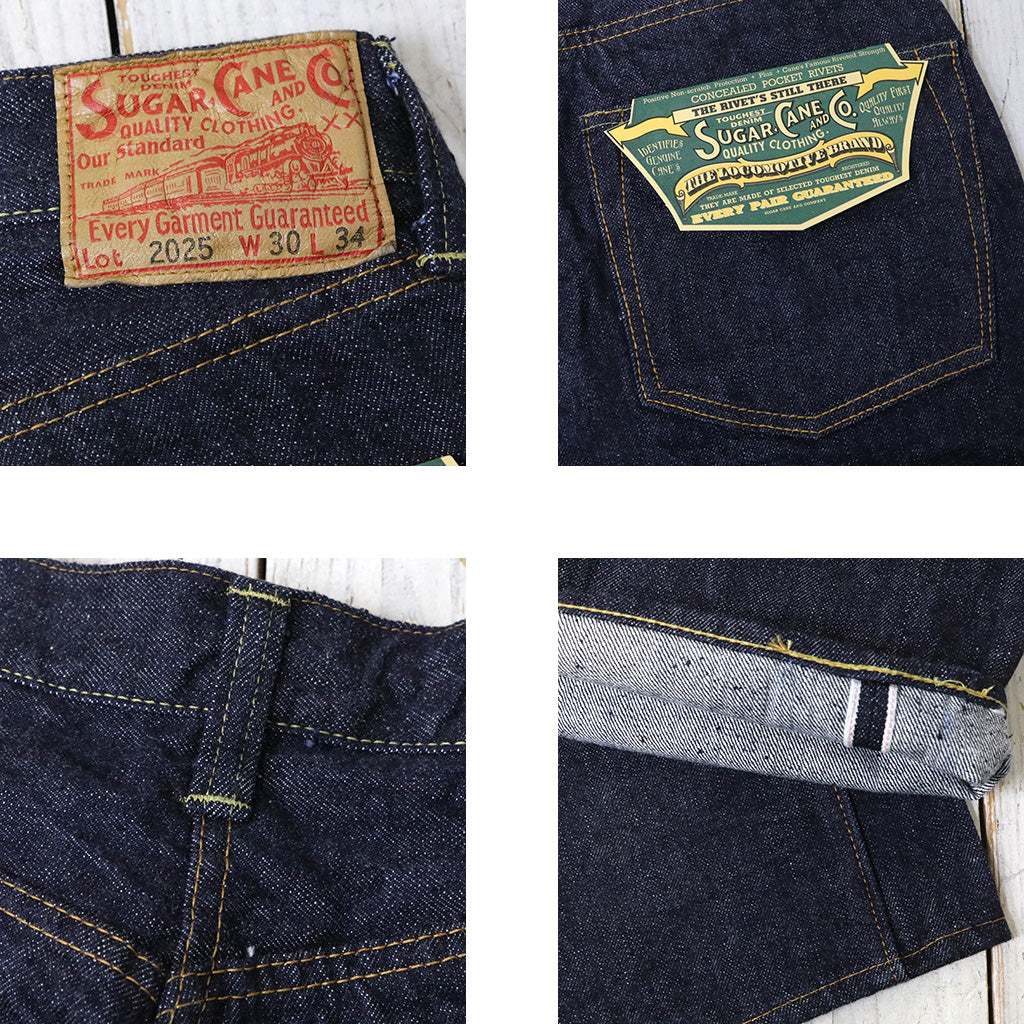 SUGER CANE : 13oz.DENIM WAIST OVERALLS 2025 MODEL(WIDE LEG)