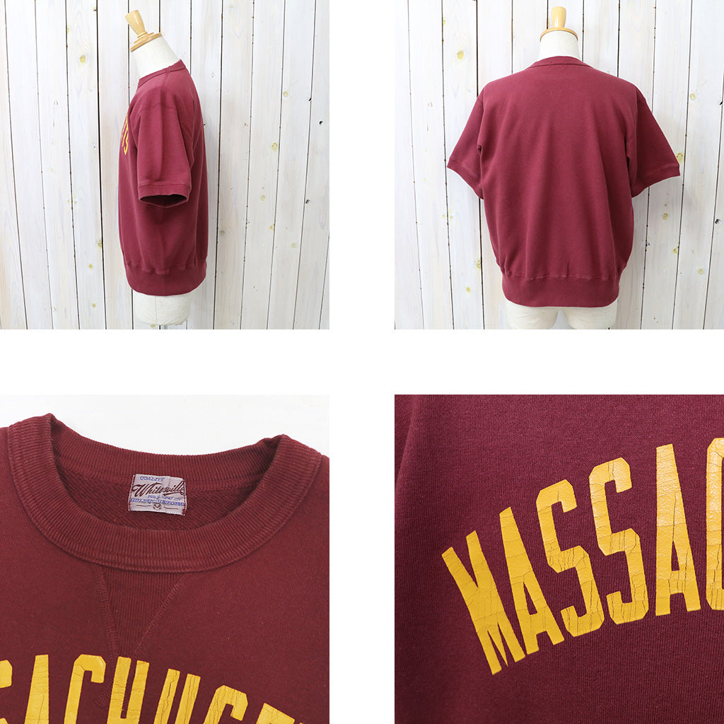 WHITESVILLE : S/S SWEAT T-SHIRT W/PRINT (WINE)