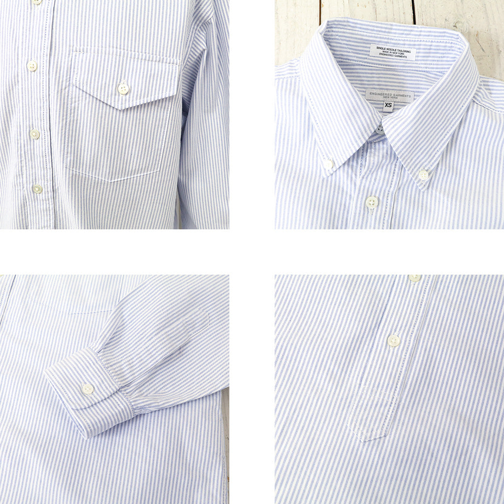 ENGINEERED GARMENTS『IVY BD Shirt-Candy Stripe Oxford』(Navy)