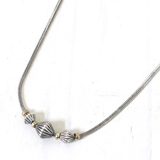 hobo『Beads Necklace 925 Silver with Brass』
