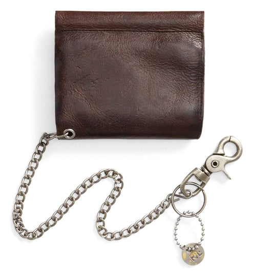 Double RL : CONCHO LEATHER CHAIN WALLET