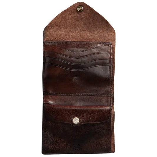 Double RL : CONCHO LEATHER WALLET (DARK BROWN)