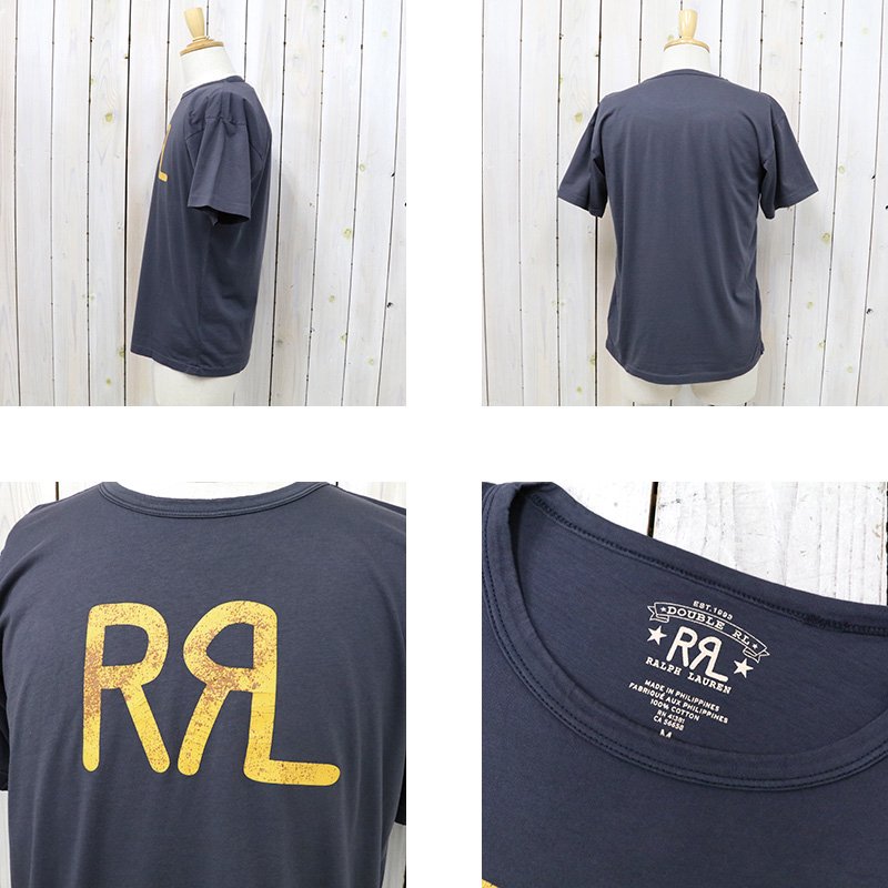 Double RL : LOGO JERSEY T-SHIRT (NAVY)