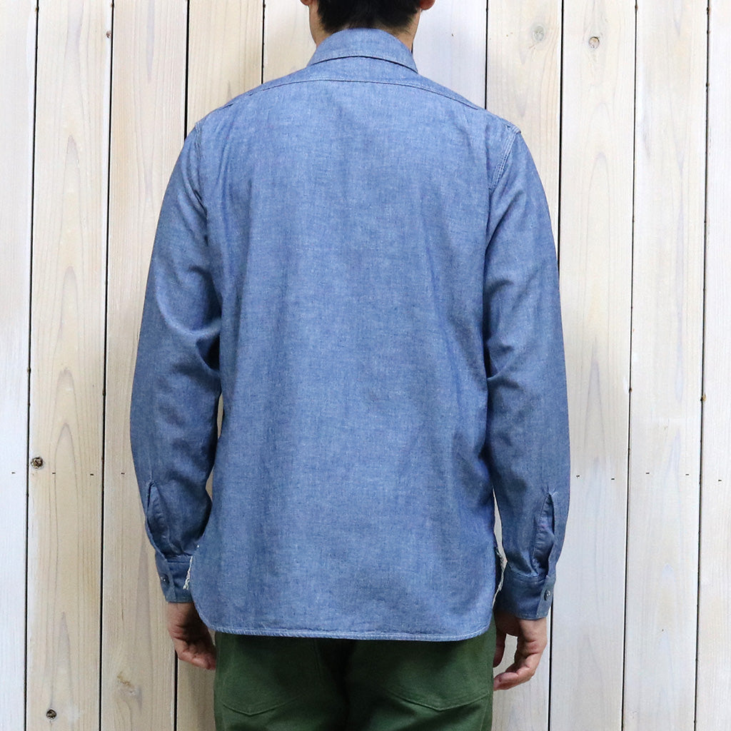 orSlow : SLIM FIT WORK SHIRT (CHAMBRAY) (01-8070-84)