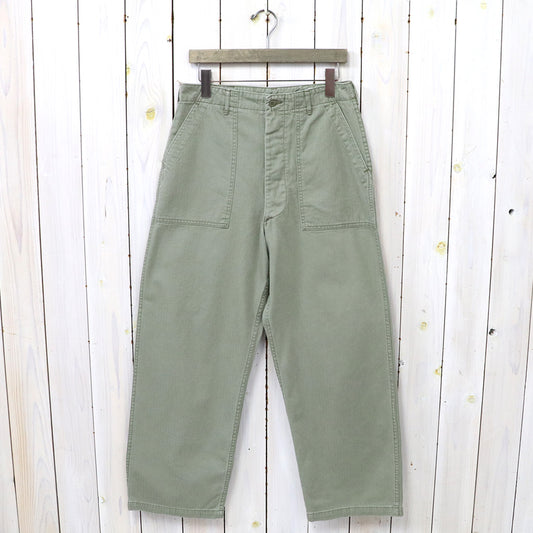 orSlow : HERRINGBONE SUMMER FATIGUE PANTS (GREEN)