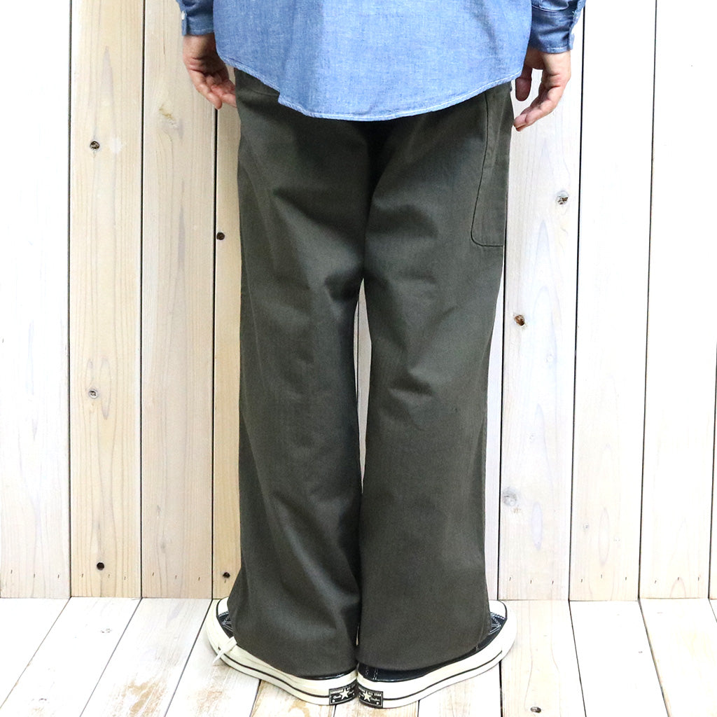 orSlow : WIDE FIT FRENCH WORK PANTS (COFFEE BROWN)