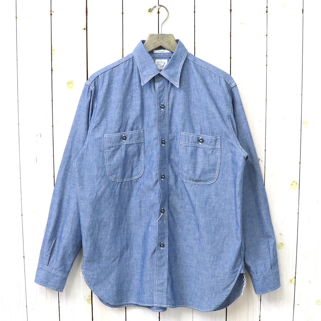 Old Slow シャンブレーシャツ サイズ3 orSlow『VINTAGE FIT CHAMBRAY WORK SHIRT』(CHAMBRAY) – Reggieshop