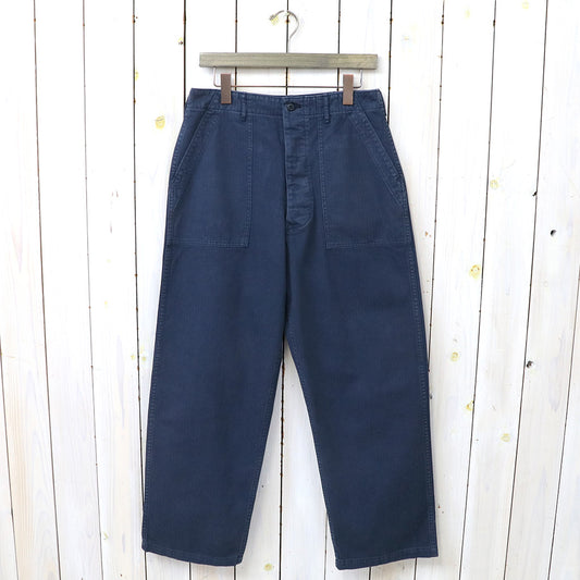 orSlow : HERRINGBONE SUMMER FATIGUE PANTS (NAVY)