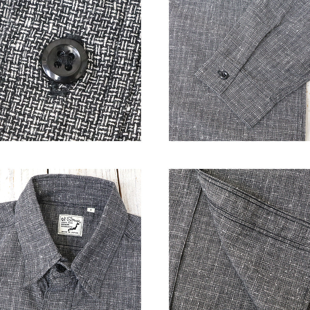orSlow : RELAX FIT WORK SHIRT (BLACK CHECK)