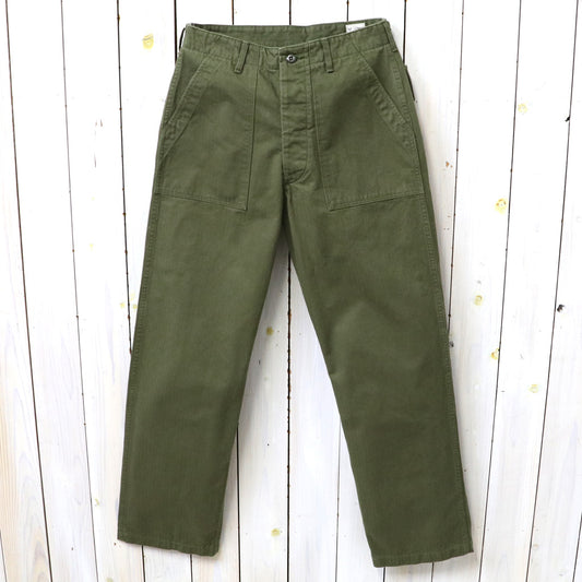 orSlow : HERRINGBONE VINTAGE FIT FATIGUE PANTS (ARMY GREEN)