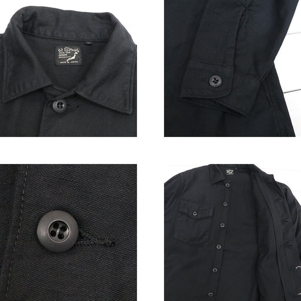 orSlow : U.S ARMY FATIGUE SHIRT (BLACK) (03-8045-J61)