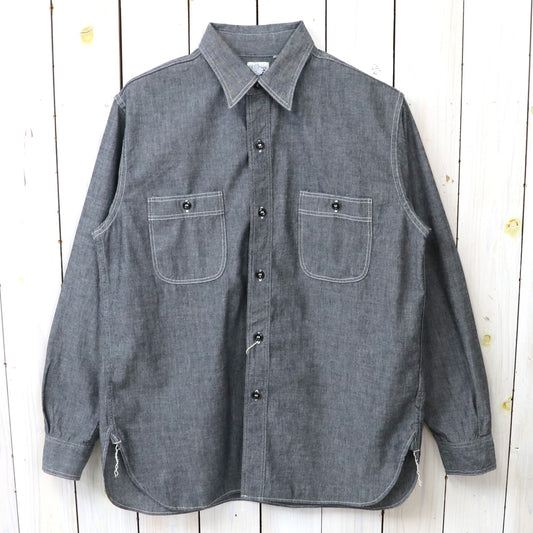 orSlow : RELAX FIT BLACK CHAMBRAY WORK SHIRT (BLACK) (01-8270-61)
