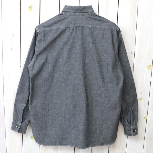 orSlow : RELAX FIT BLACK CHAMBRAY WORK SHIRT (BLACK) (01-8270-61)