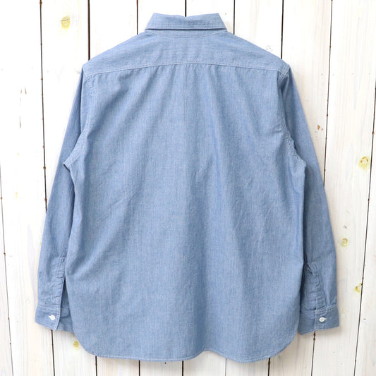 orSlow : RELAX FIT STRIPE CHAMBRAY WORK SHIRT (HICKORY) (01-8270-181)