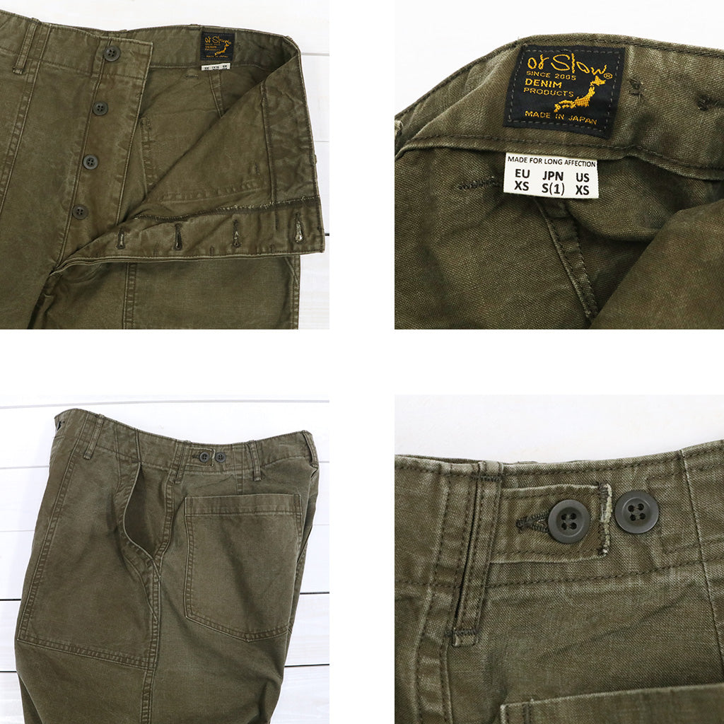 orSlow : SUMMER FATIGUE PANTS (OLIVE) (01-5103-M77)