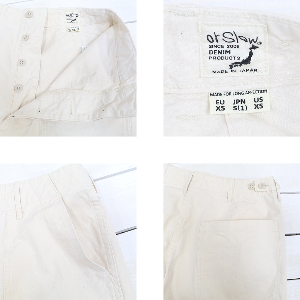 orSlow : SUMMER FATIGUE SHORTS (ECRU) (01-7103-M66)