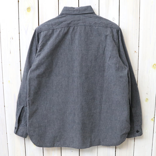 orSlow : RELAXED FIT CHAMBRAY SHIRT (GRAY) (01-8270-60)