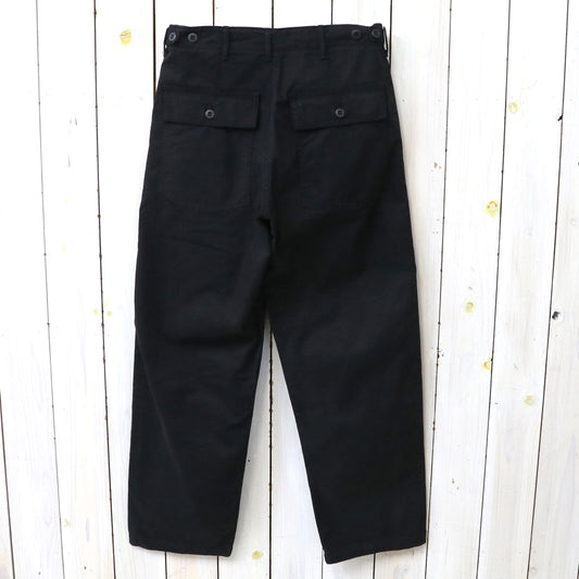 orSlow : BRUSHED SERGE FATIGUE PANTS (BLACK) (01-5002-B61)