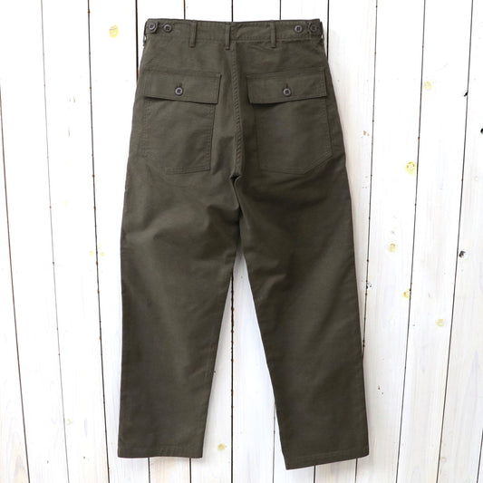 orSlow : BRUSHED SERGE FATIGUE PANTS (COFFEE BROWN) (01-5002-B52)