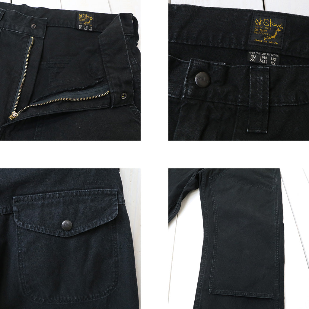 orSlow : DOUBLE KNEE CANVAS WORK TROUSERS (BLACK) (01-5329-61S)