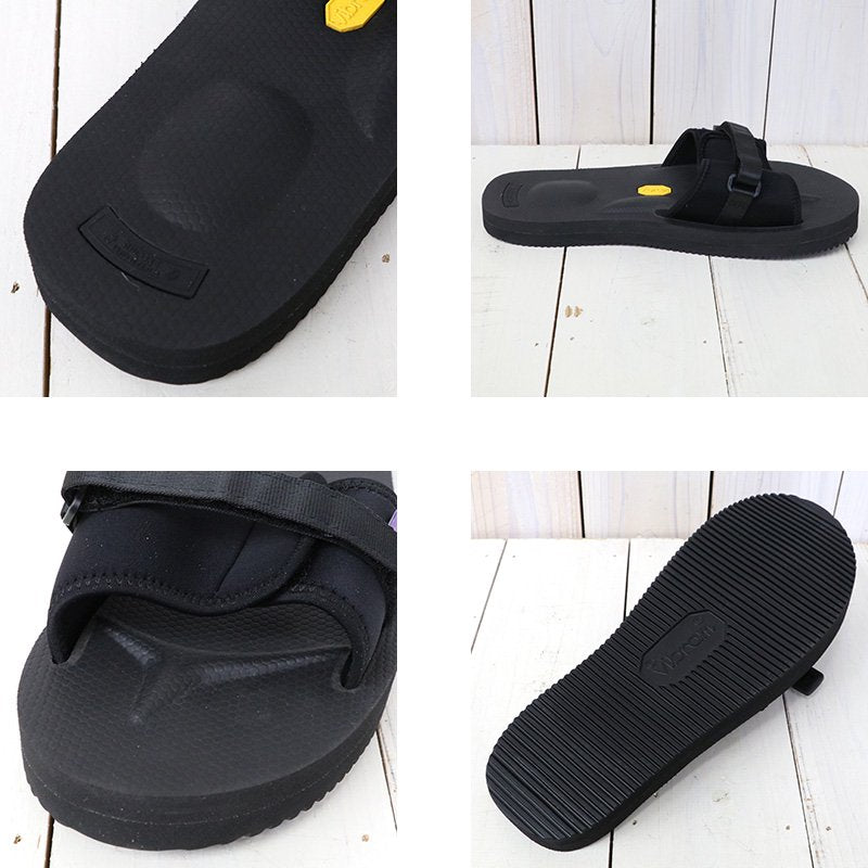 Suicoke×NEPENTHES Purple Label : Slide-In Sandal w/A-B Vibram-Neoprene (Black)