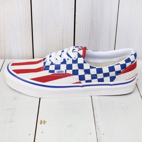 VANS : ERA 95 DX ((ANAHEIM FACTORY)OG RED STRIPE/OG BLUE CHECK)