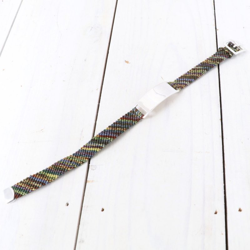 SCOSHA : HAND WOVEN ID BRACELET (VINTAGE FLYLINE)
