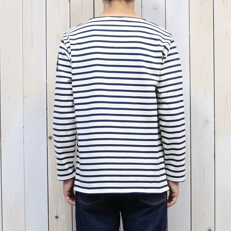 SAINT JAMES『OUESSANT PATCH』(ECRU/MARINE)