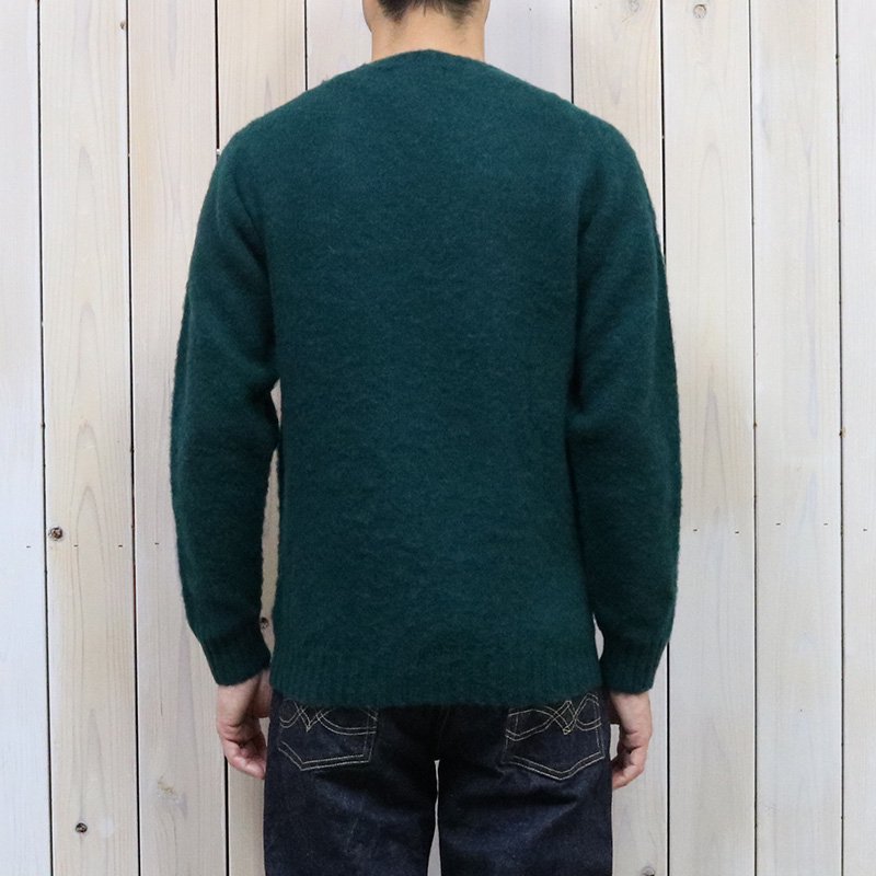 John Tulloch『SEAM FREE HEAVY BRUSH CREW NECK SADDLE SHOULDER P/O』(FOREST)