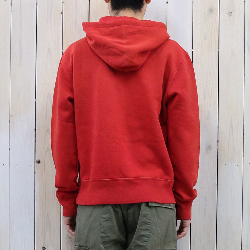 Double RL『LOGO FLEECE HOODIE』(FADED RED)