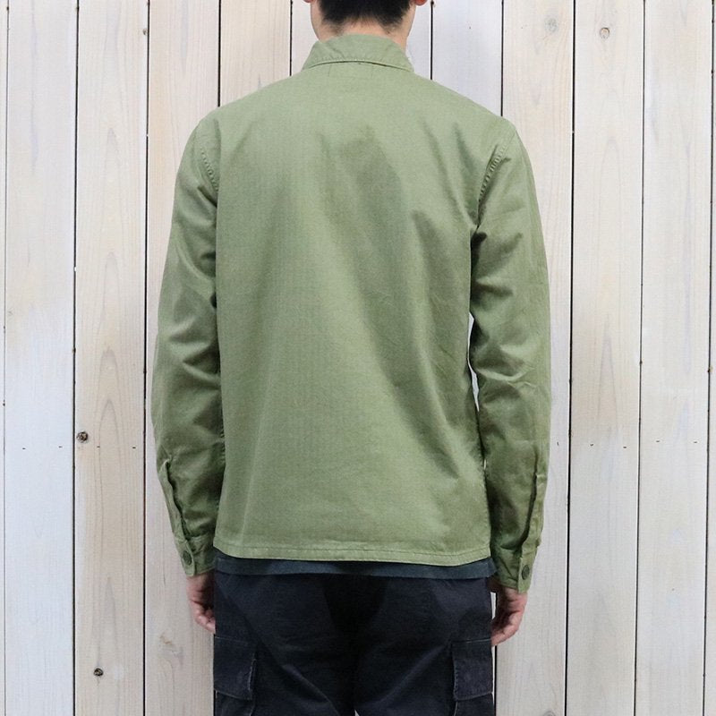 Double RL : HERRINGBONE TWILL SHIRT (MILITARY OLIVE)