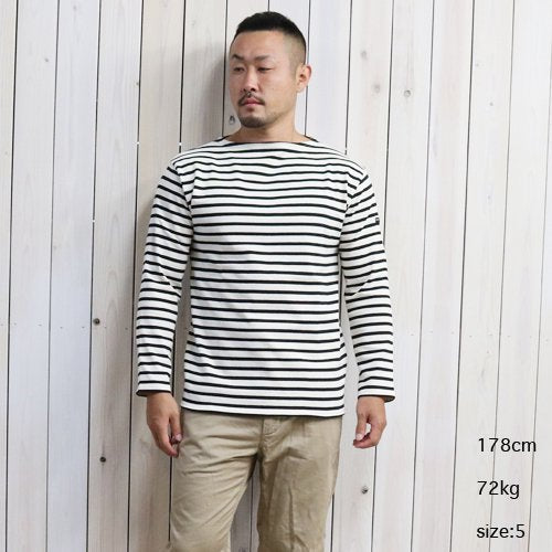 SAINT JAMES『OUESSANT』(ECRU/NOIR)