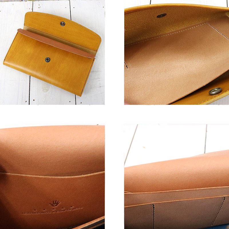 【SALE50%OFF】MOTO : LW2D 手染めウォレット (Yellow)