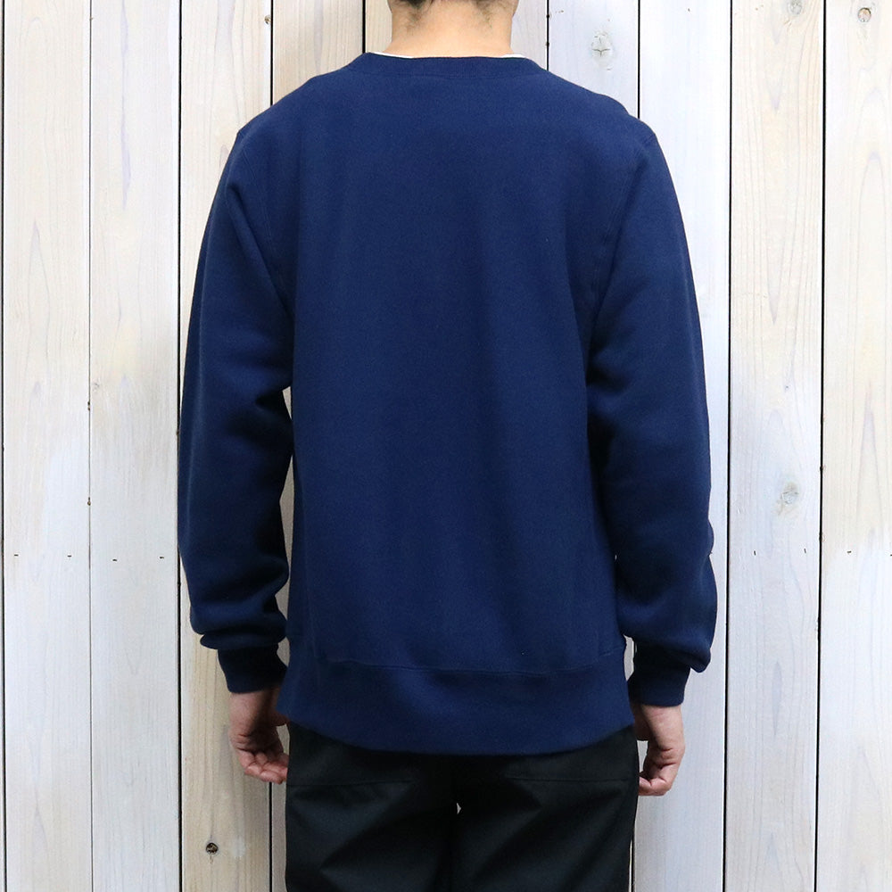 BUZZ RICKSON’S : HORIZONTAL KNITTING SWEAT SHIRT NAVY FOOTBALL