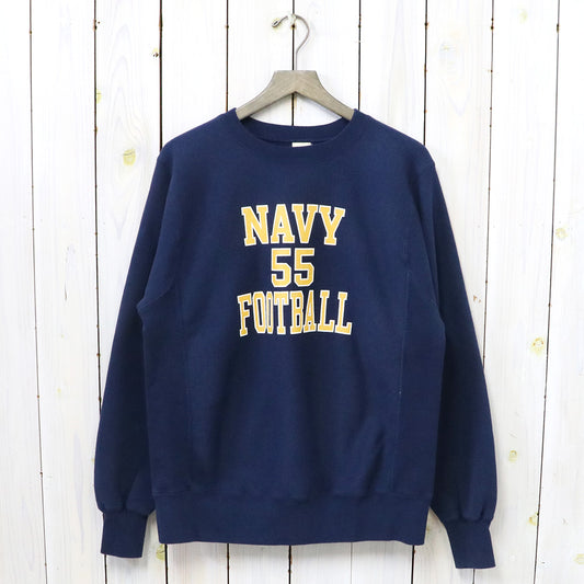 BUZZ RICKSON’S : HORIZONTAL KNITTING SWEAT SHIRT NAVY FOOTBALL