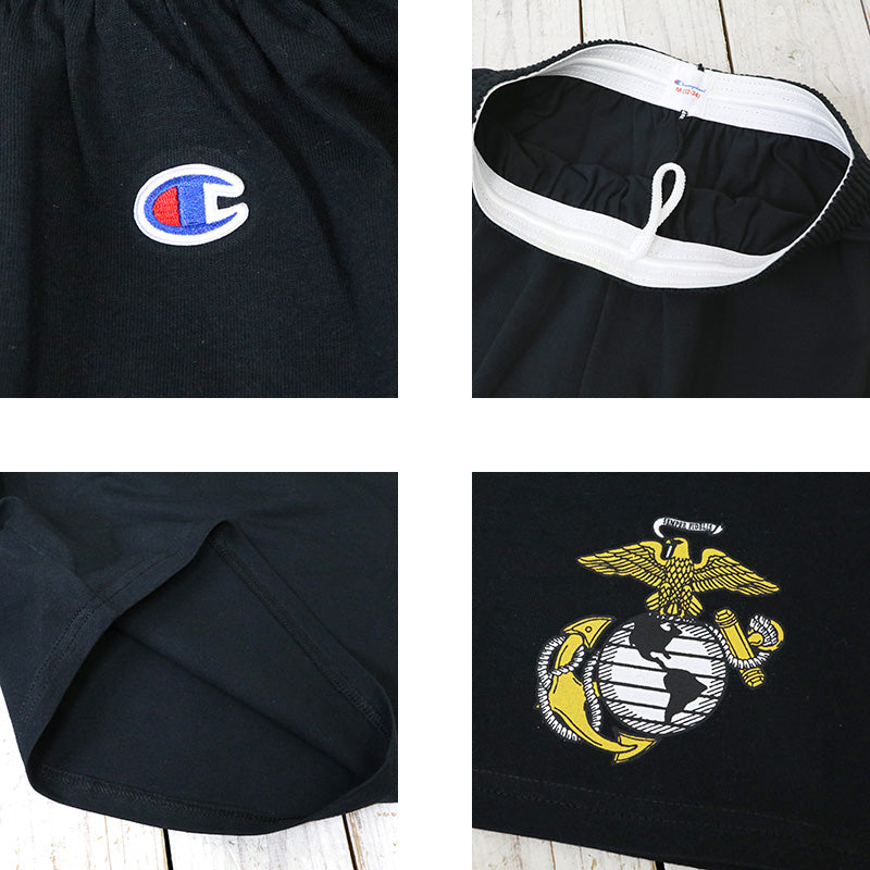 Champion : USMC EGA CHAMPION LOGO COTTON SHORT (BLACK)