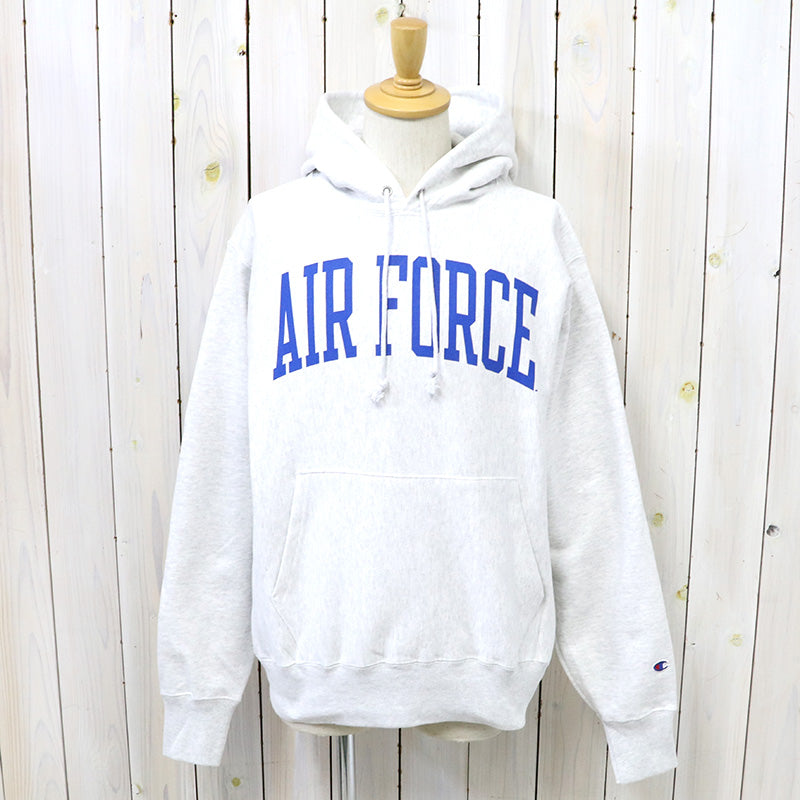 Champion『AIR FORCE FALCONS CHAMPION TEAM ARCH REVERSE WEAVE PULLOVER HOODIE』(HEATHER GREY)