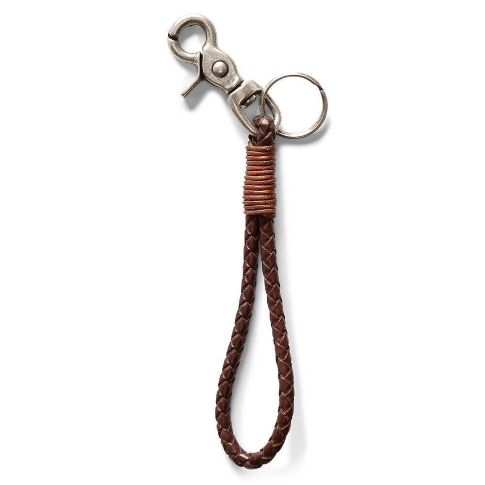 Double RL : BRAIDED LEATHER KEY FOB