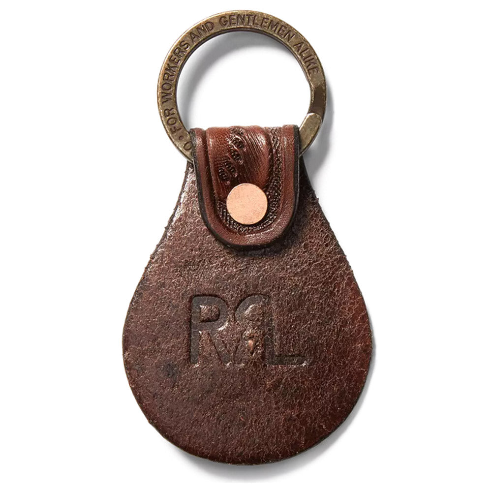 Double RL『TOOLED LEATHER CONCHO KEY FOB』