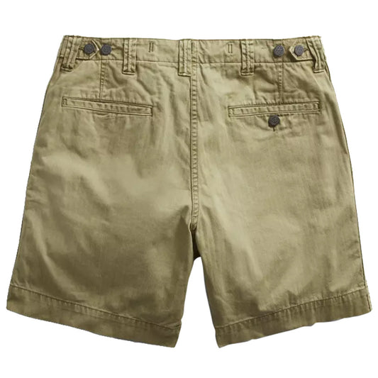 Double RL : HERRINGBONE TWILL FIELD SHORT (OLIVE)