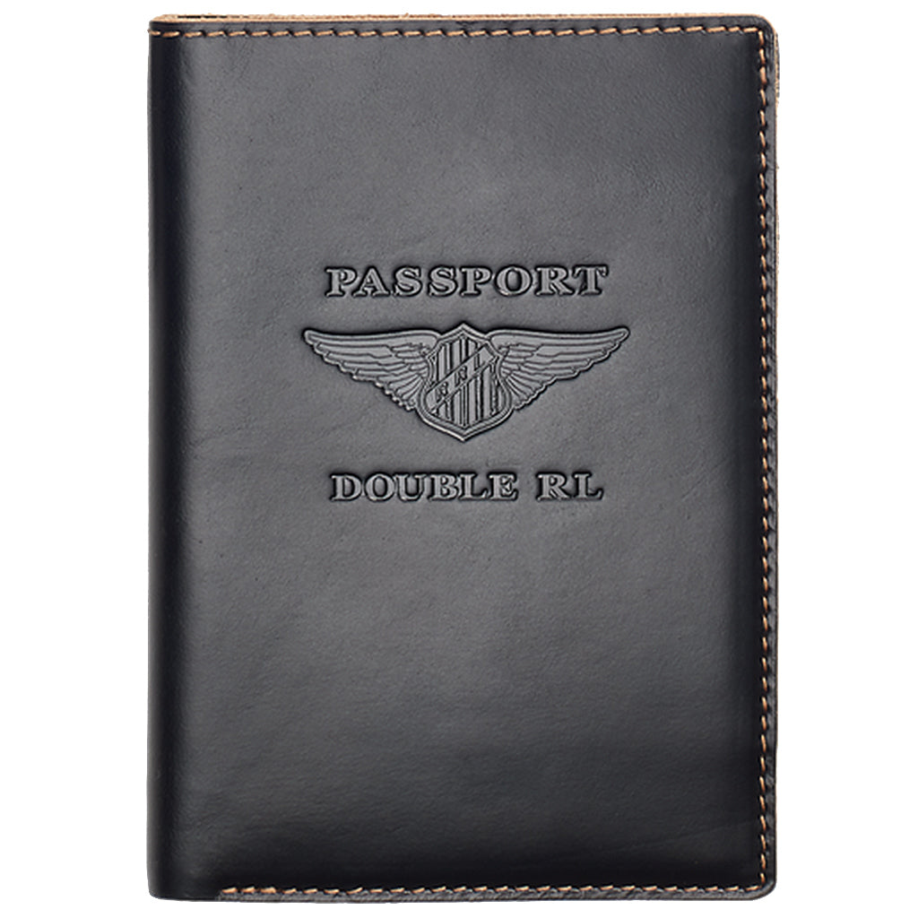 Double RL : LEATHER PASSPORT HOLDER – Reggieshop