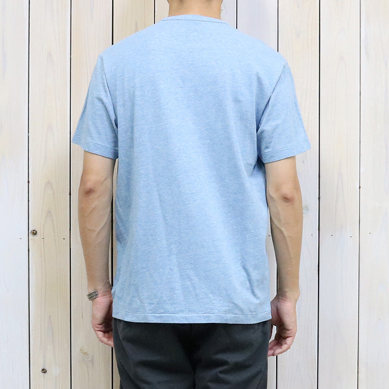 Double RL : LOGO JERSEY T-SHIRT (HEATHER BLUE)