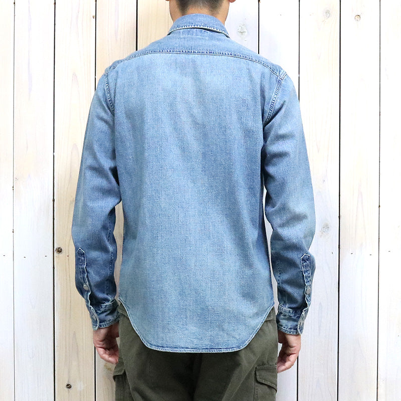 Double RL : INDIGO DENIM WORK SHIRT (CLEARFIELD WASH)