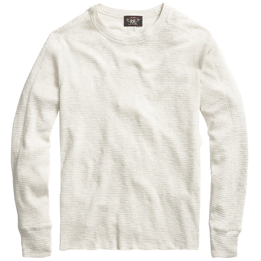 Double RL『WAFFLE-KNIT CREWNECK』(NATURAL)